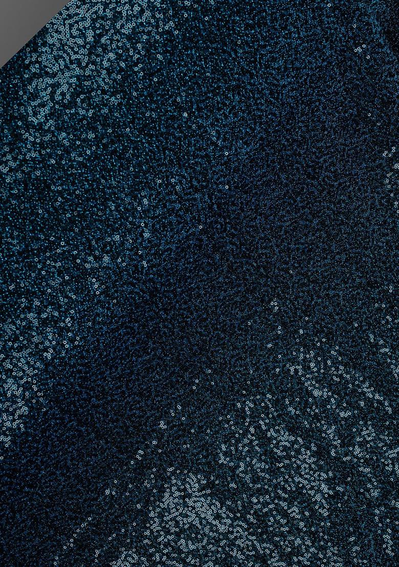 Blue Embellished Net Lehenga Set