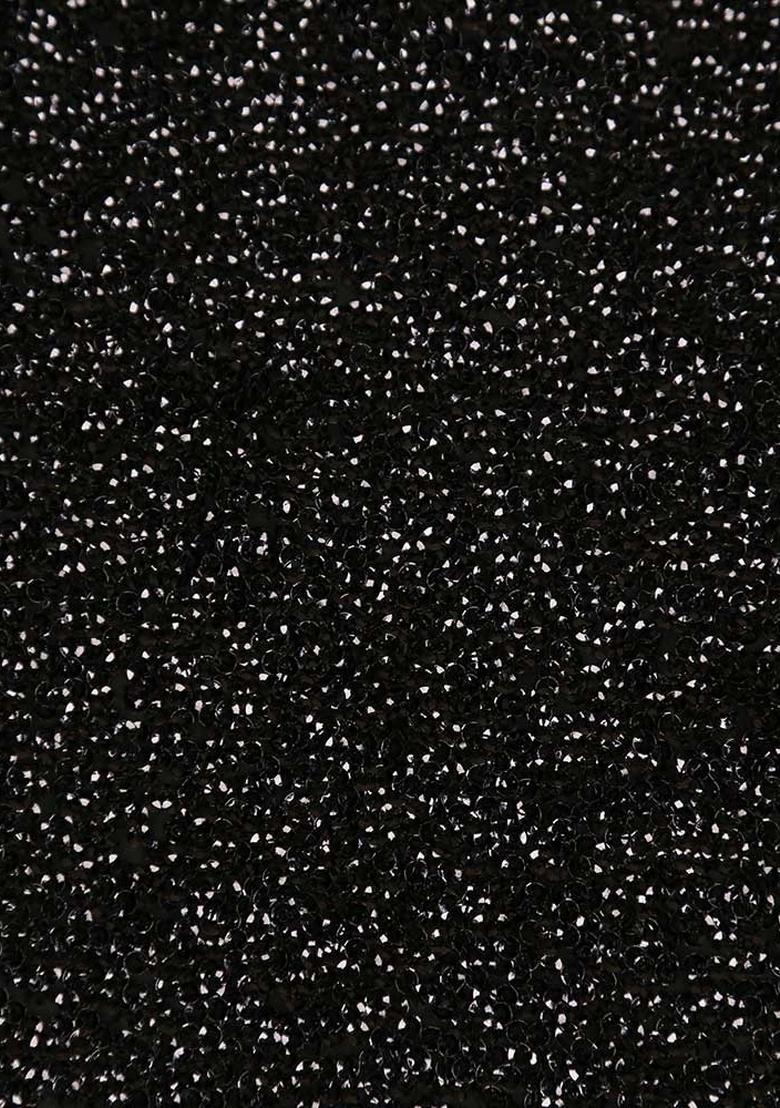 Black Sequin Georgette Fusion Set