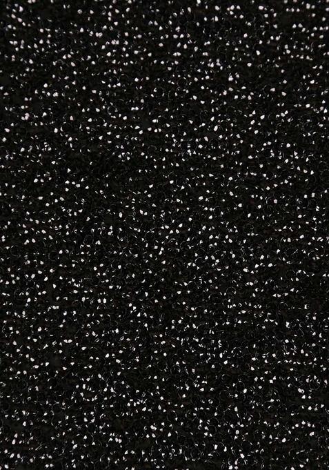 Black Sequin Georgette Fusion Set
