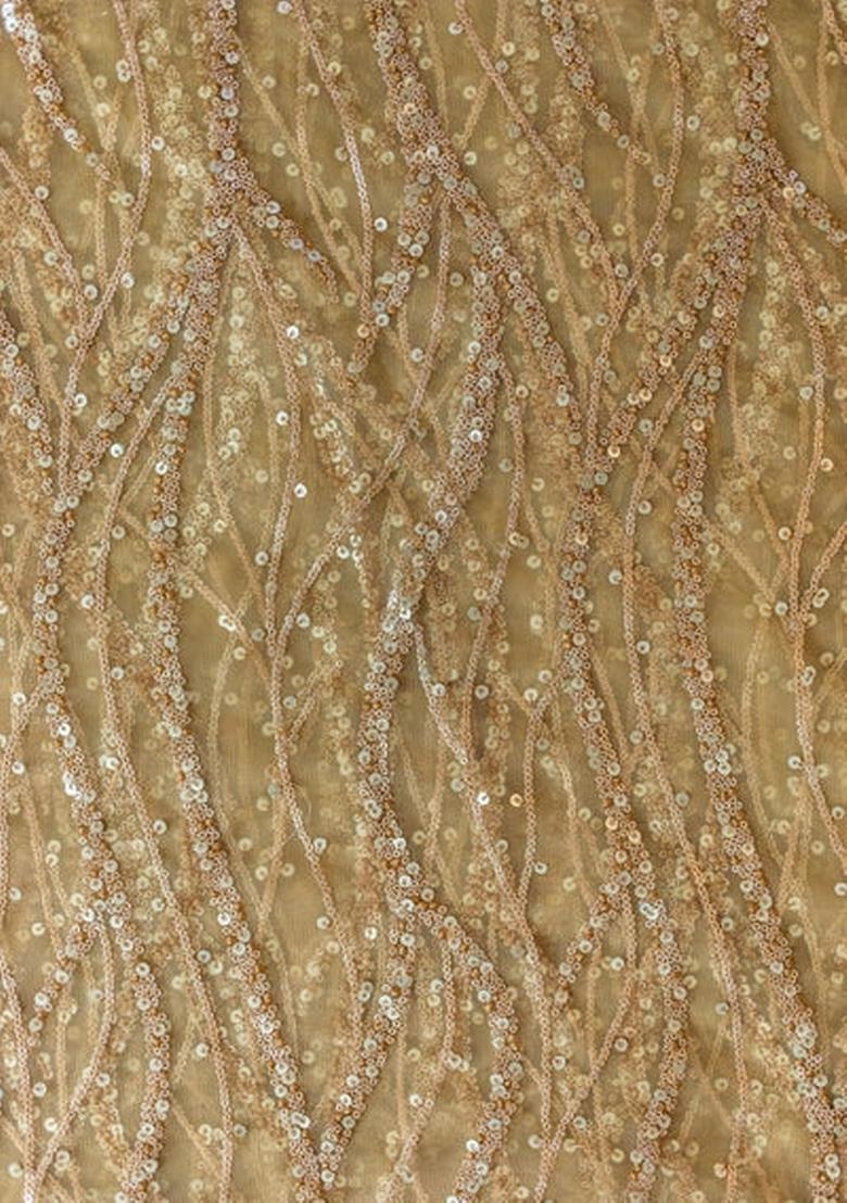 Gold Embellished Blouse Georgette Lehenga Set