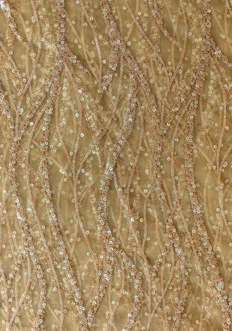 Gold Embellished Blouse Georgette Lehenga Set