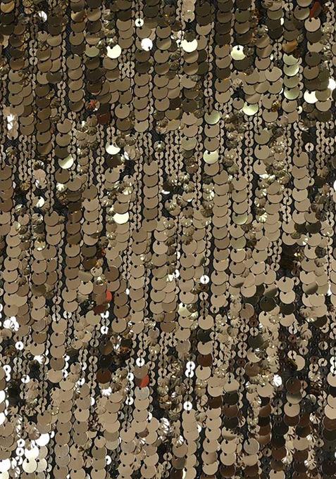 Golden Embellished Blouse Georgette Lehenga Set