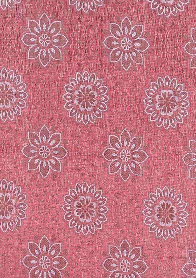 Light Pink Jacquard Brocade Lehenga Set for Diwali and Festive Wear - Indya