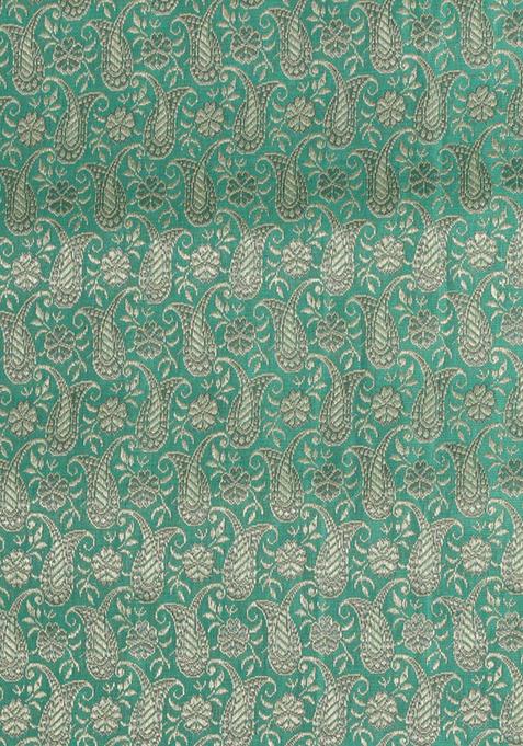 Sea Green Jacquard Brocade Lehenga Set