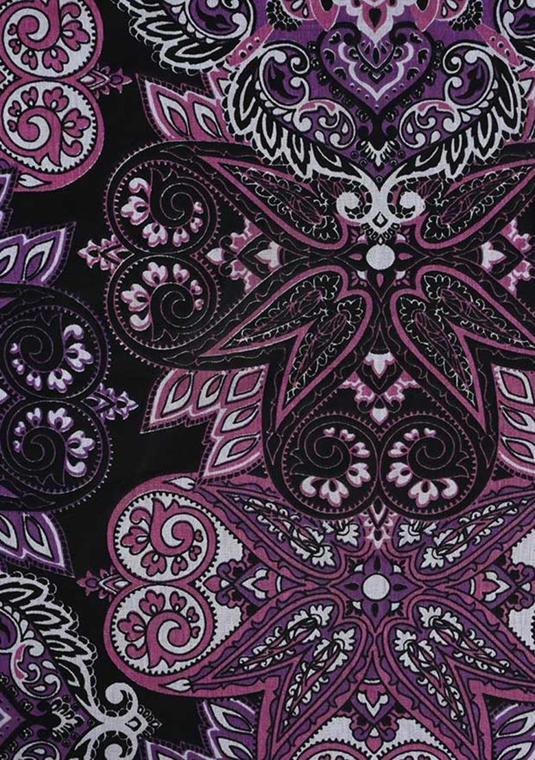 Multicolor Printed Crepe Lehenga Set - Indya