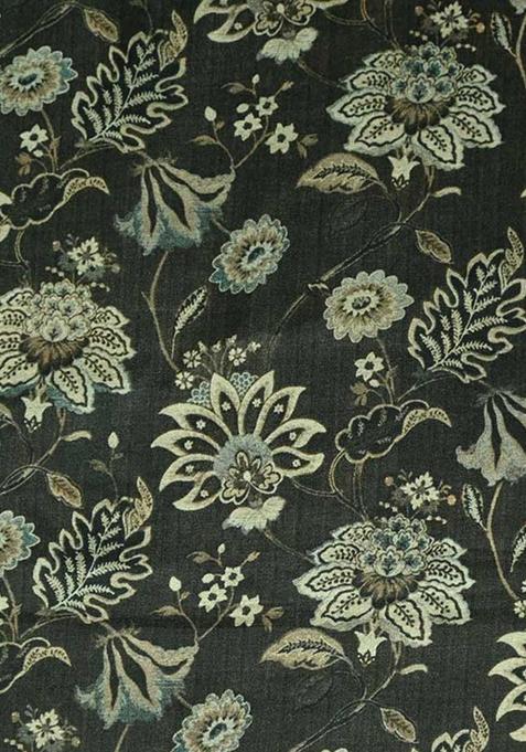 Green Printed Tussar Lehenga Set