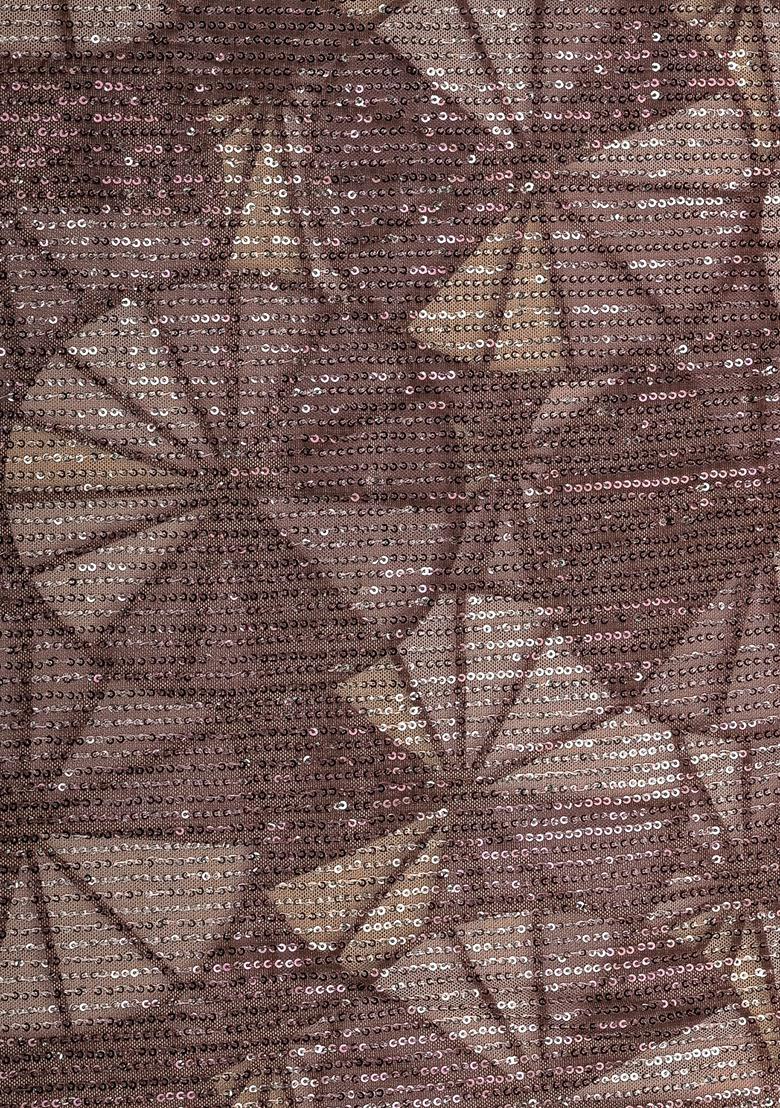 Mauve Embellished Georgette Lehenga Set