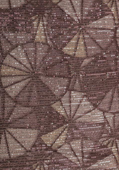 Mauve Embellished Georgette Lehenga Set