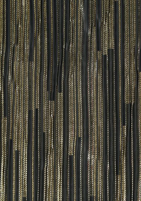 Black And Golden Self Design Polyester Lehenga Set