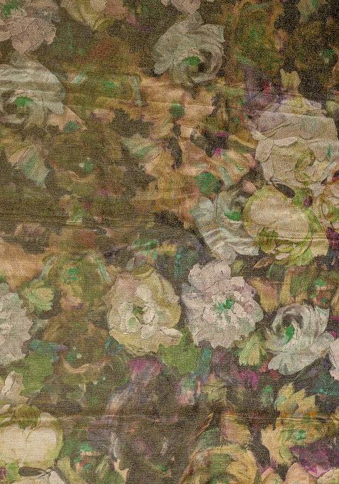 Green Printed Tissue Lehenga Set