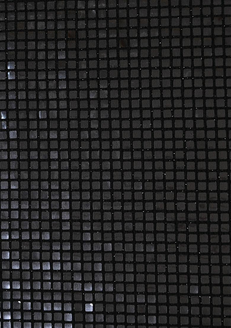 Black Embellished Blouse Satin Lehenga Set