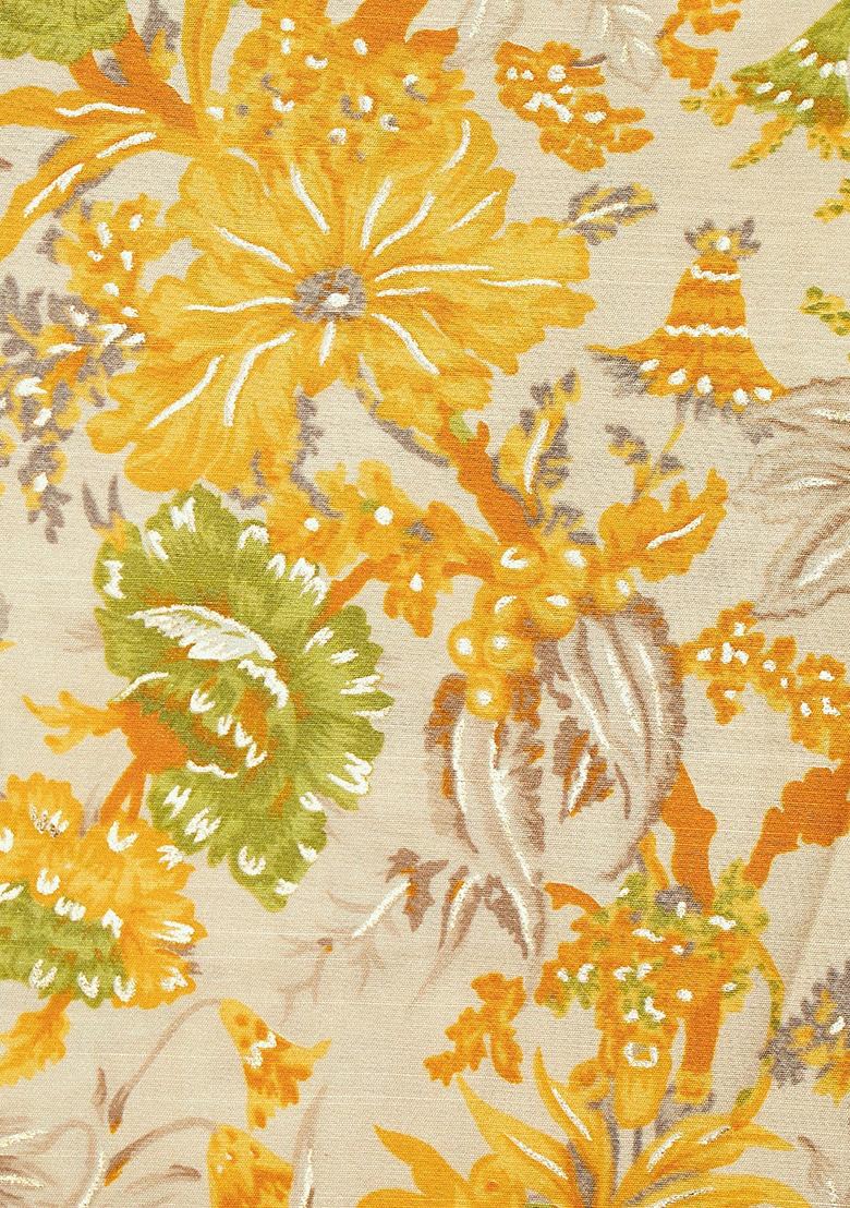 Off White Printed Blouse Georgette Lehenga Set - Indya