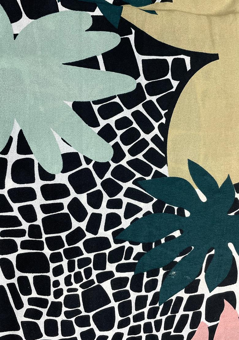 Yellow Printed Georgette Fusion Set - Indya