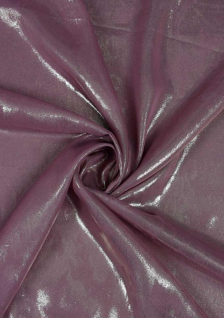 Onion Pink Solid Chiffon Lehenga Set