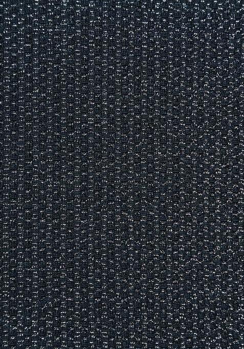 Navy Weaving Knit Lehenga Set