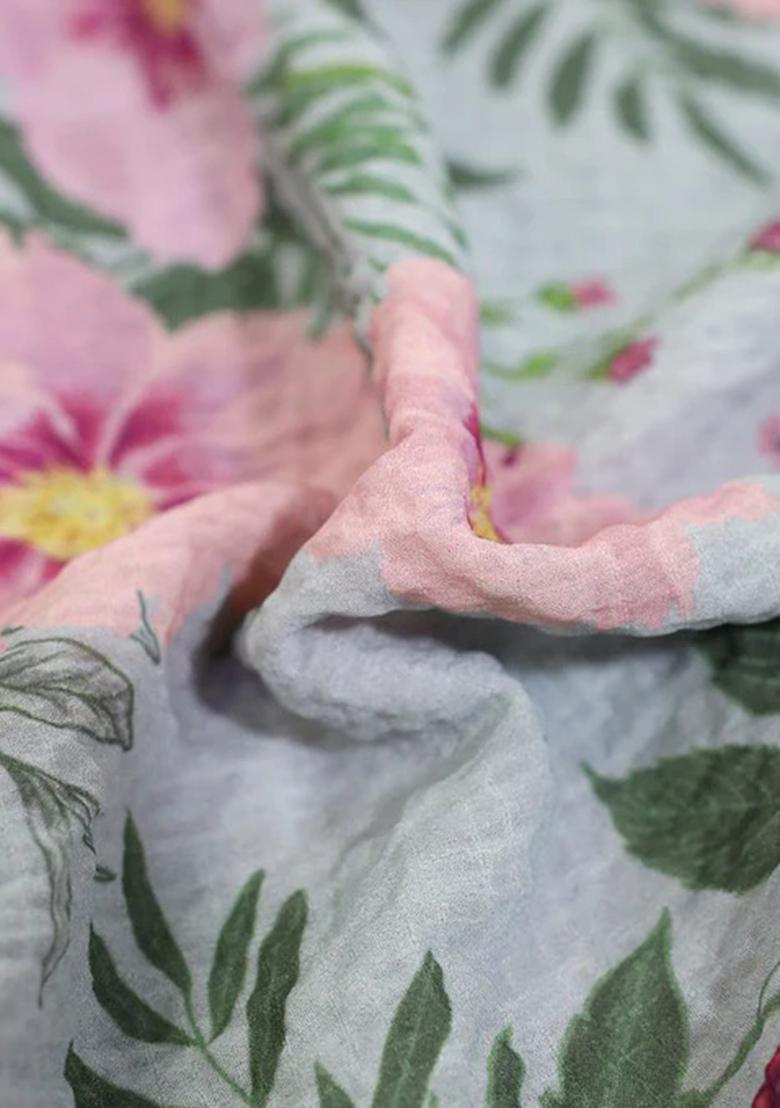 Blue Printed Lehenga Set