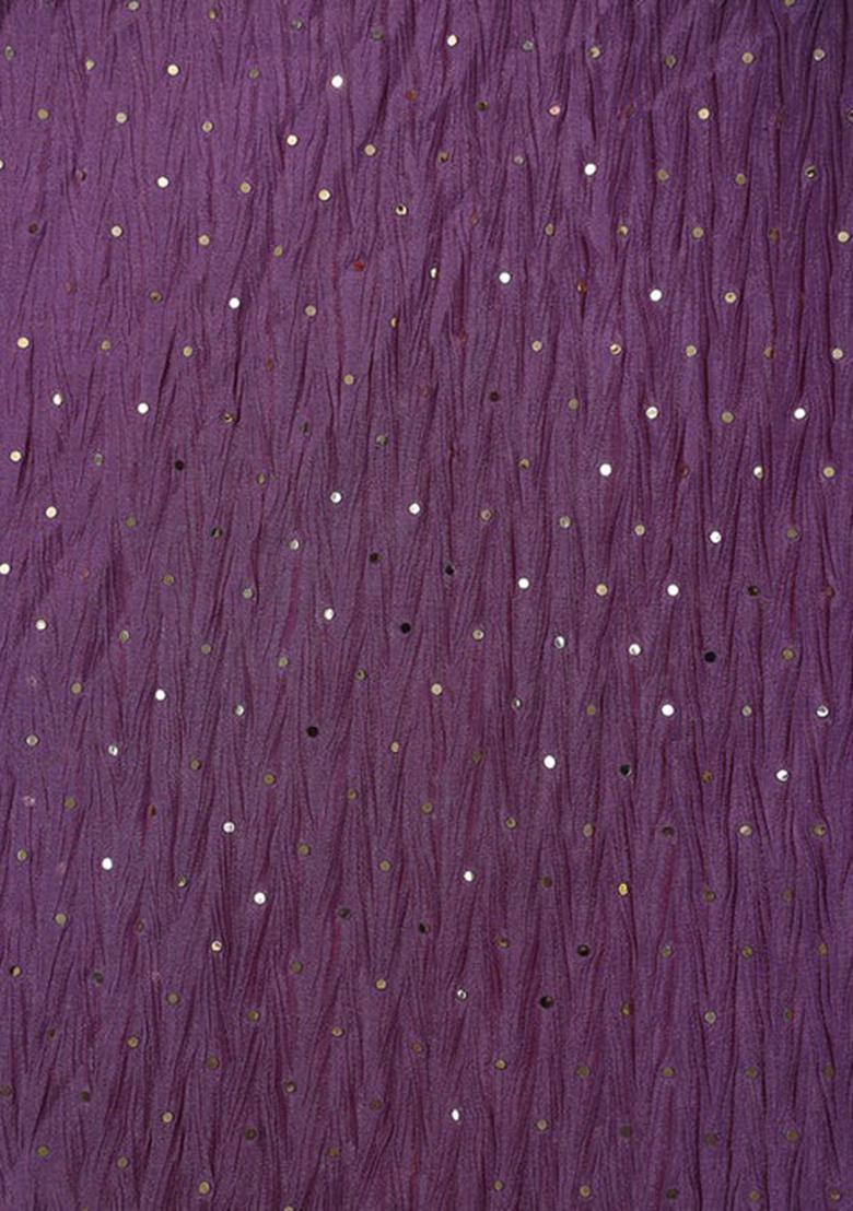 Purple Embellished Lehenga Set