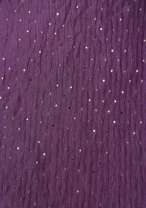 Purple Embellished Lehenga Set