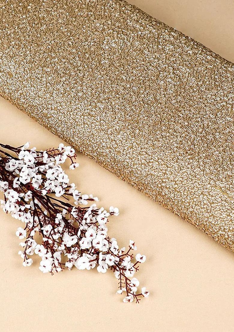 Yellow Sequin Georgette Lehenga Set - Indya