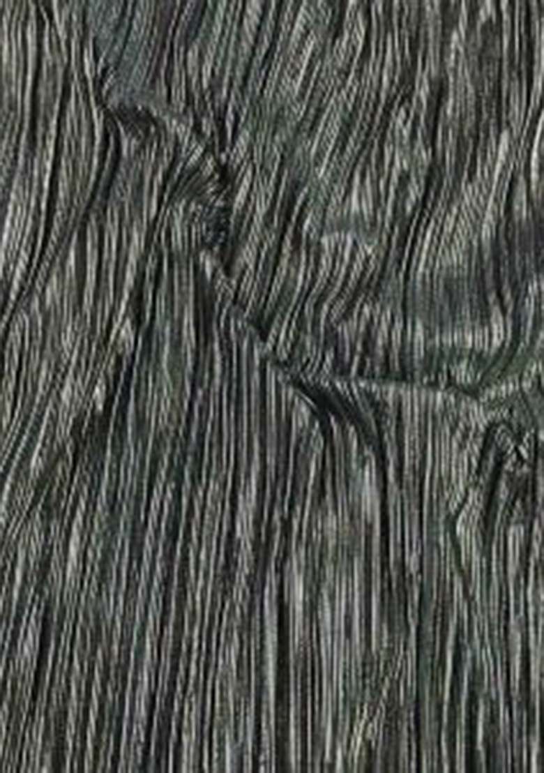 Black Foil Print Satin Fusion Set - Indya