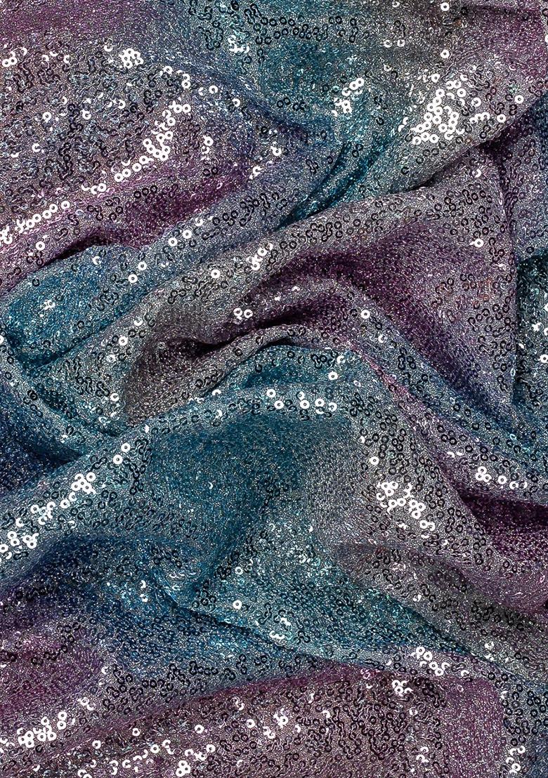 Multicolor Net Sequin Lehenga Set