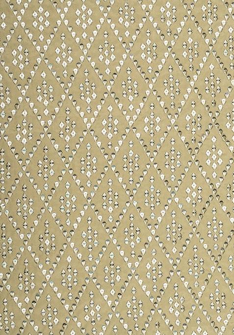 Beige Satin Embellished Blouse Lehenga Set