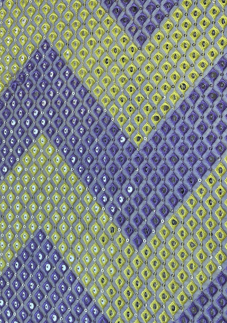 Light Green Embellished Blouse Georgette Lehenga Set