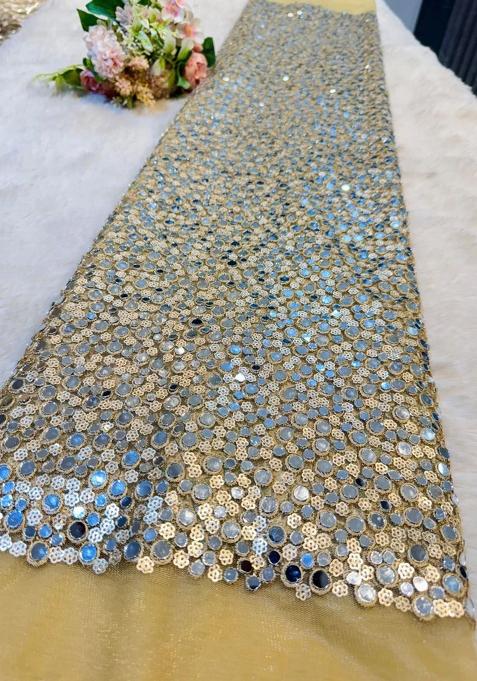 Hot Pink Sequin Embellished Blouse Georgette Lehenga Set