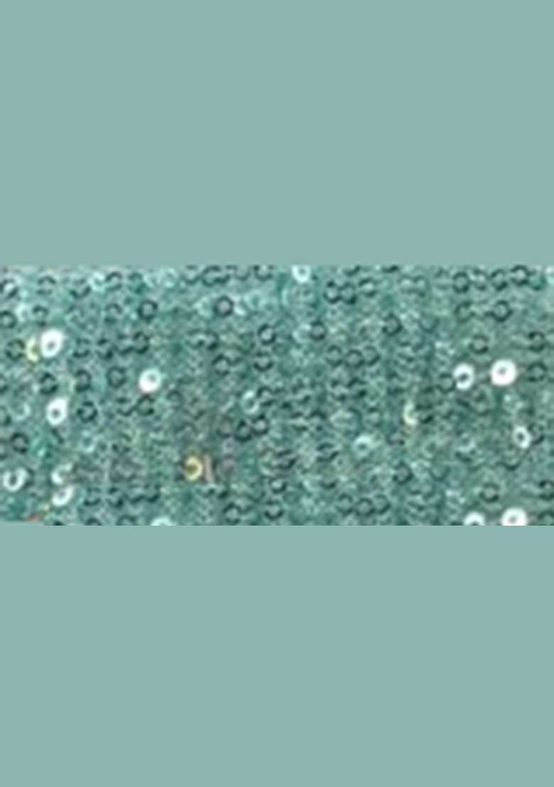 Blue Sequins Embroidery Net Lehenga Set - Indya