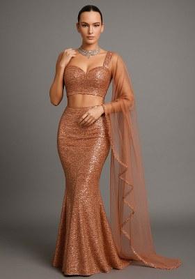 Pink Sequin Net Fusion Set