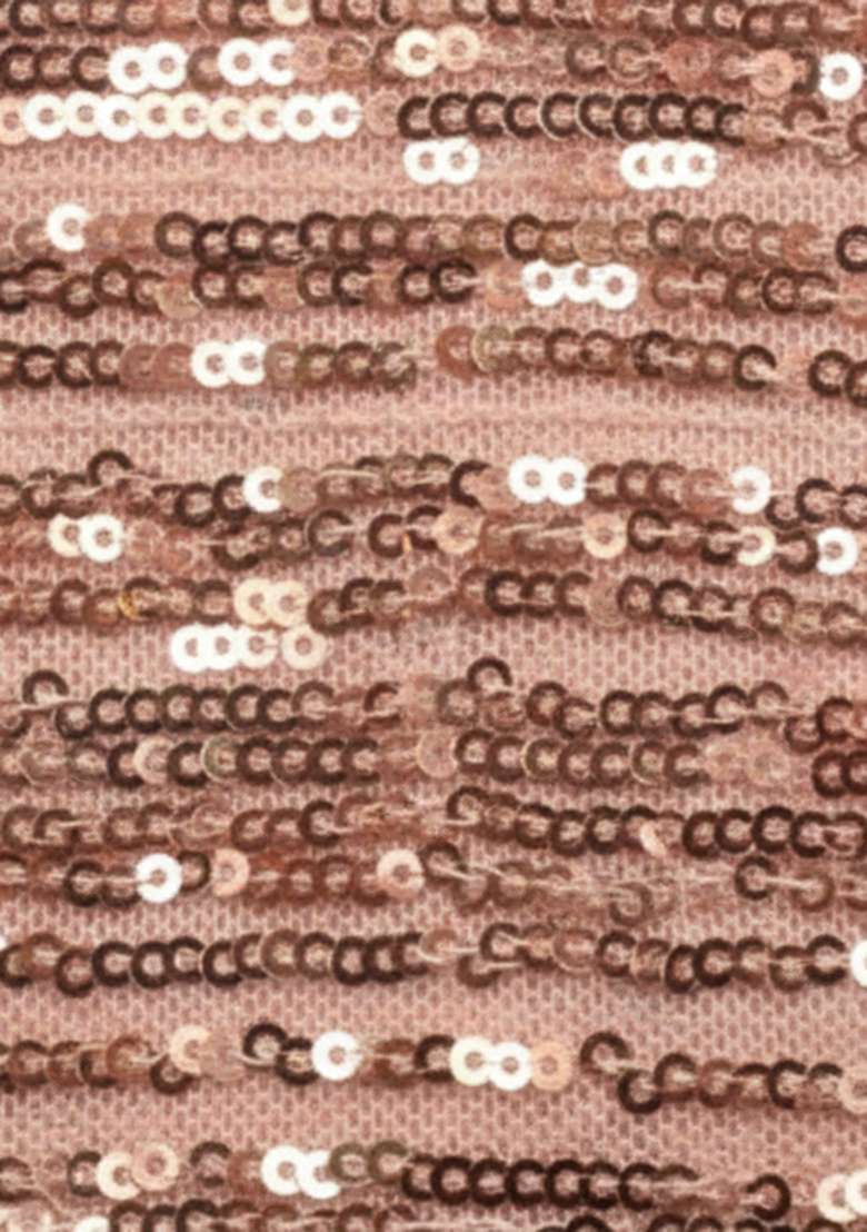 Pink Sequin Net Fusion Set - Indya