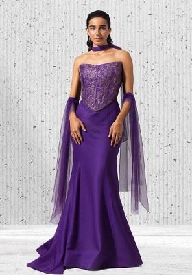 Blue Brocade Fusion Set