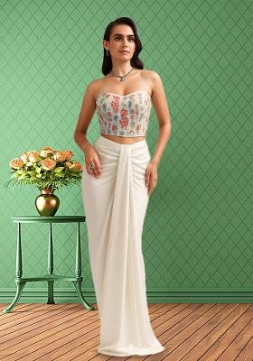 Multicolour Silk Printed Fusion Set