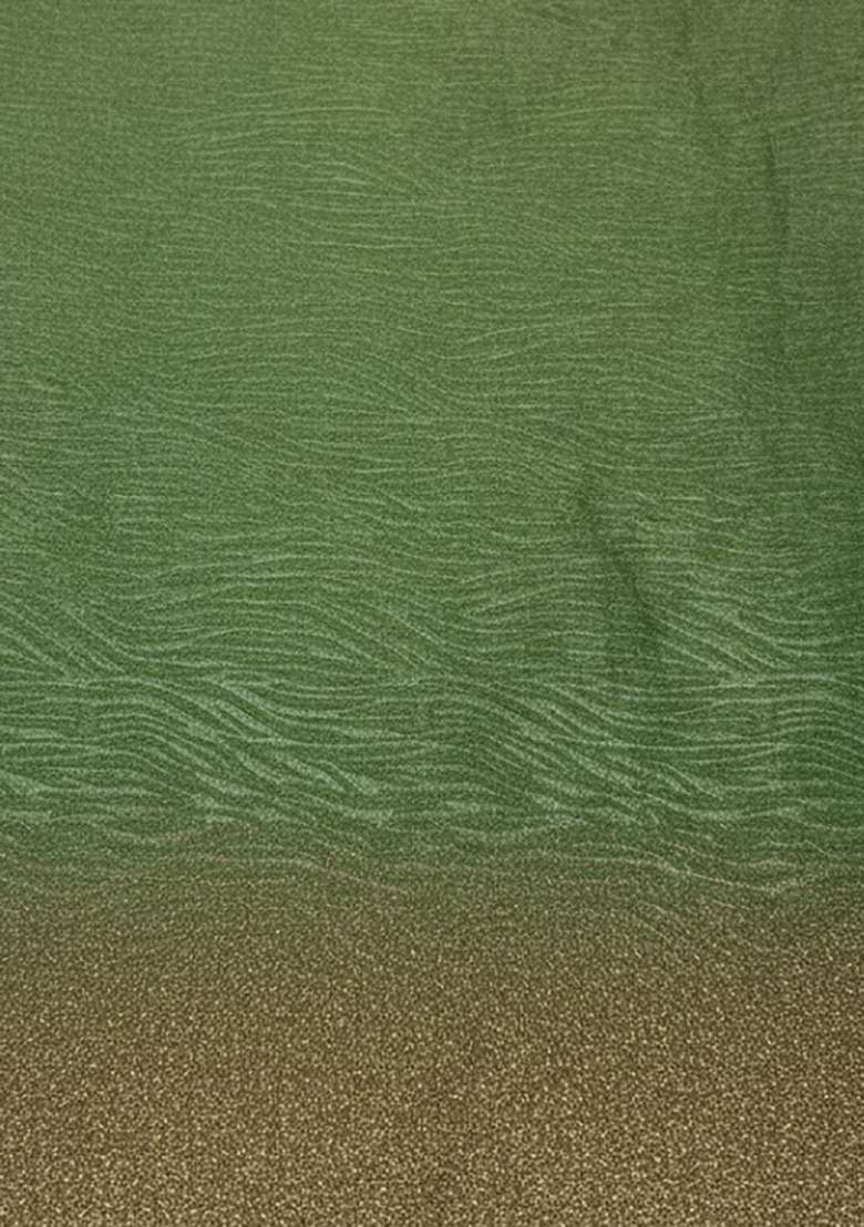 Olive Green Tissue Soild Lehenga Set - Indya