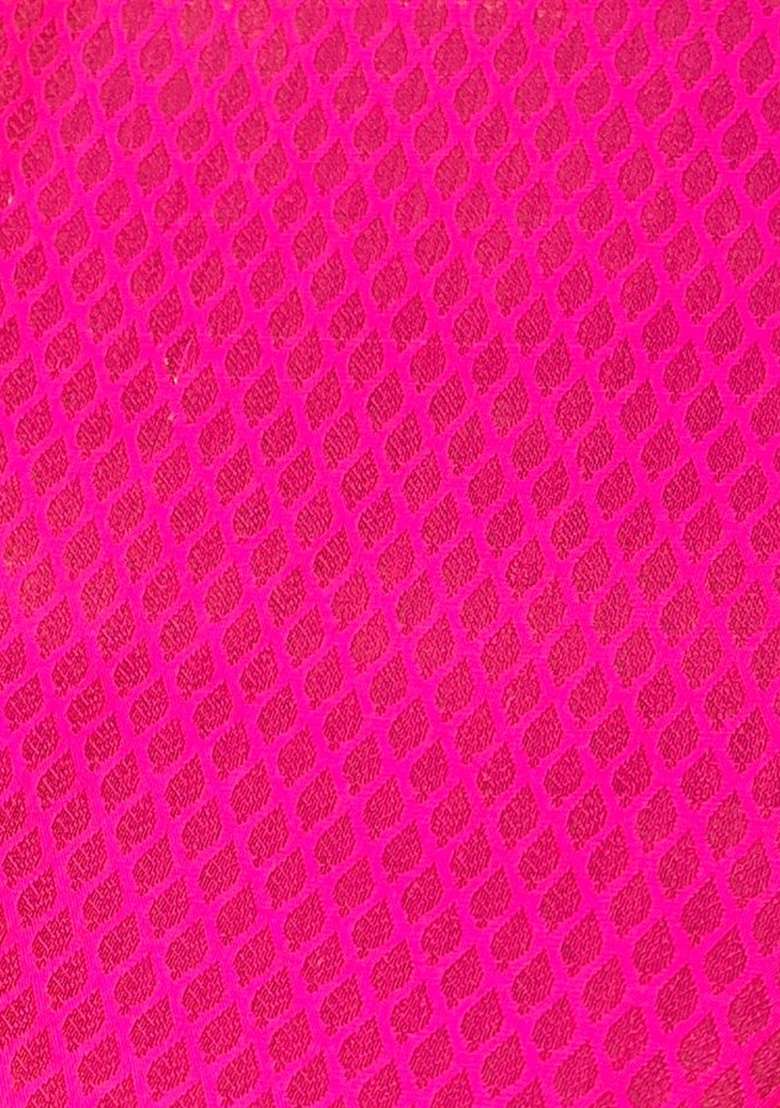 Pink Brocade Lehenga Set for Diwali and Festive Wear - Indya