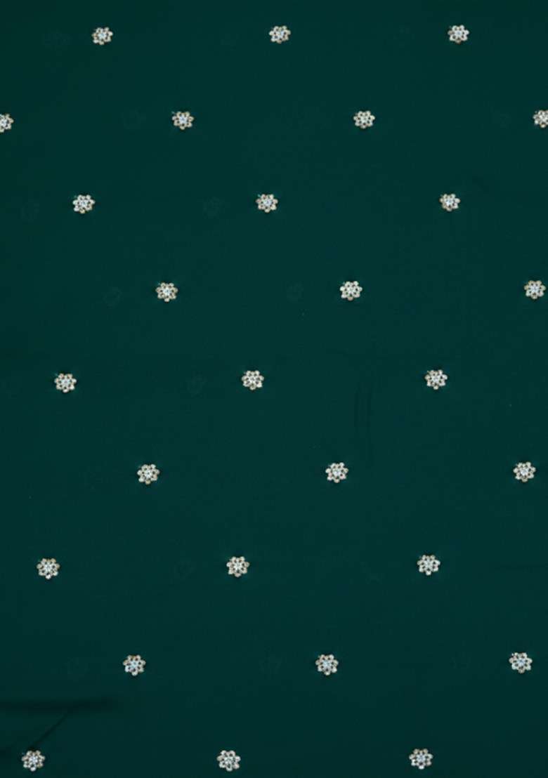 Bottle Green Embroidered Moss Lehenga Set - Indya