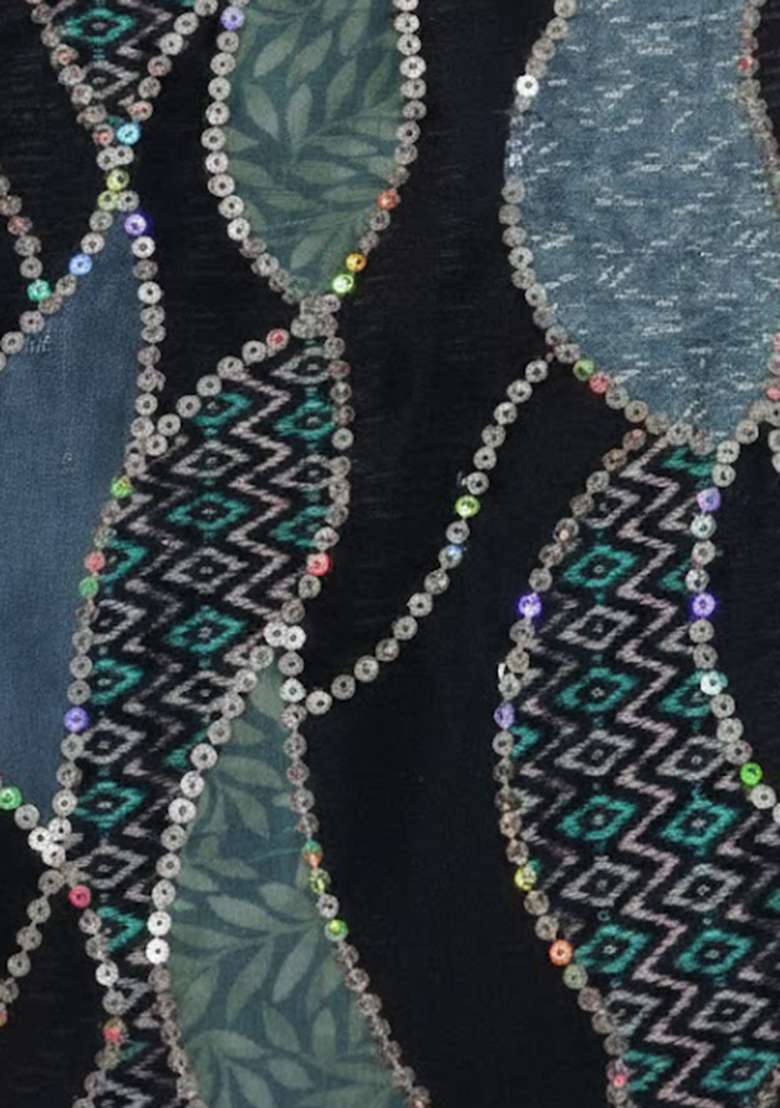 &nbsp;Deep Blue Embellished Lehenga Set - Indya