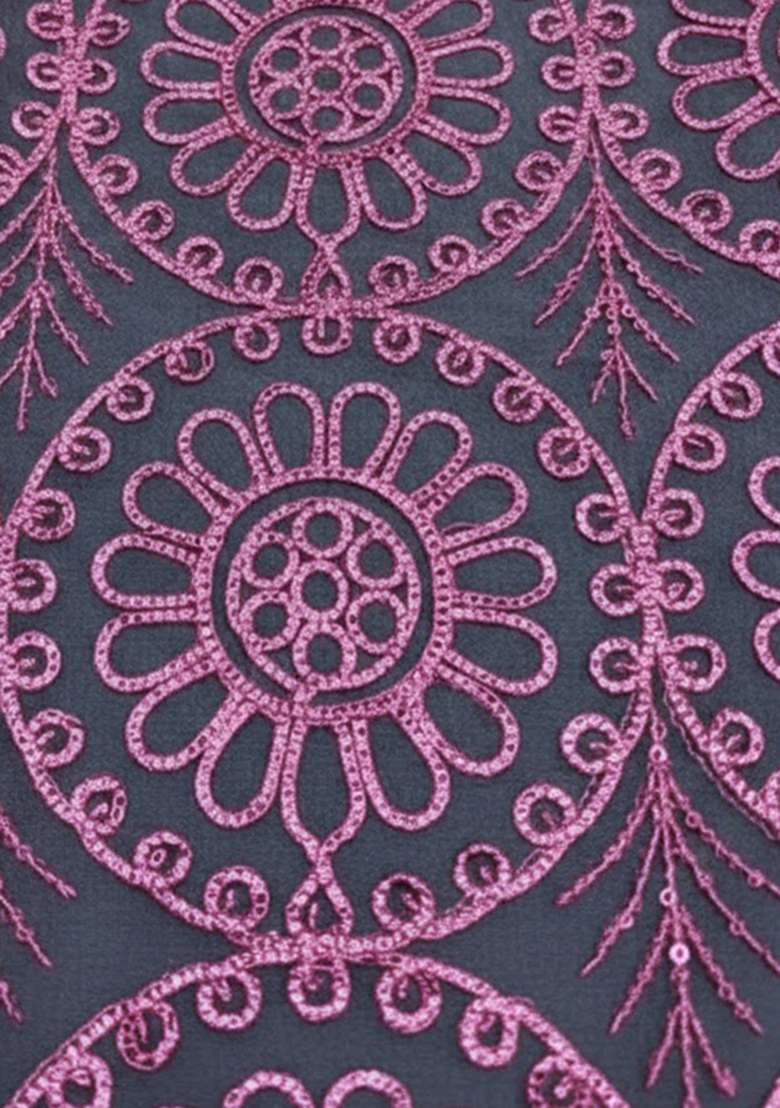Purple Sequin Shimmer Lehenga Set - Indya