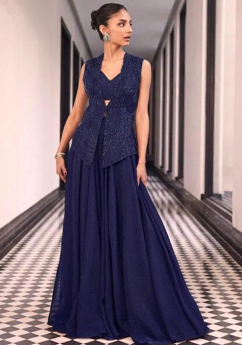 Violet Crepe Handwork Fusion Set