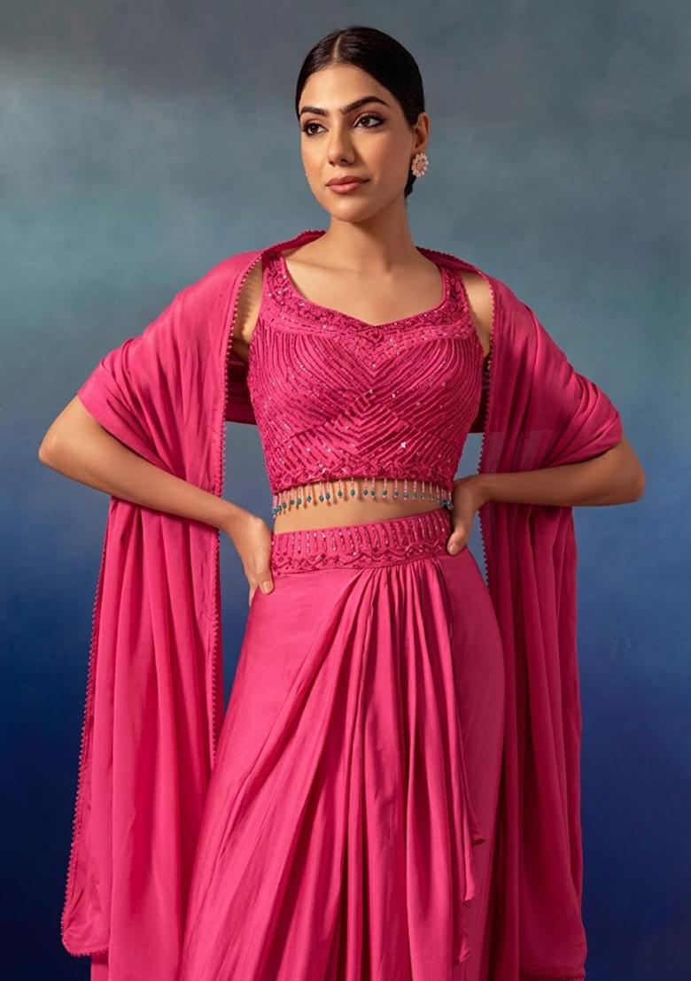 Love Embroidered Designer Lehenga Set - Indya