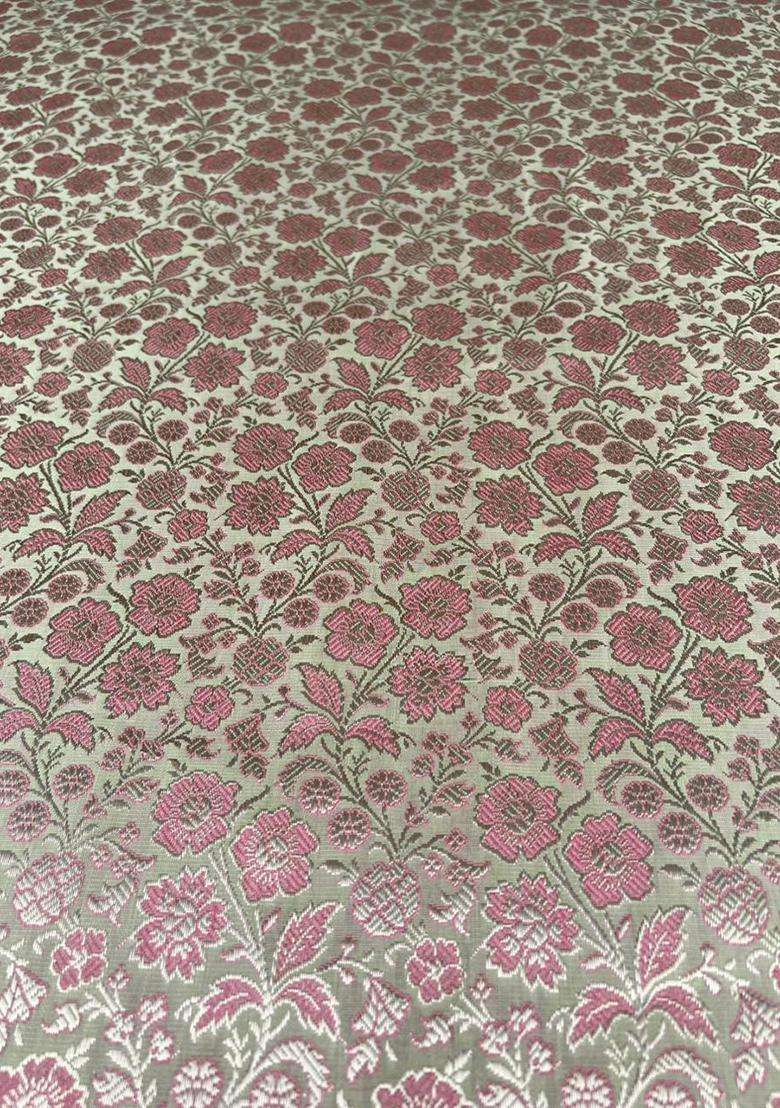 Pink Silk Lehenga Set - Indya