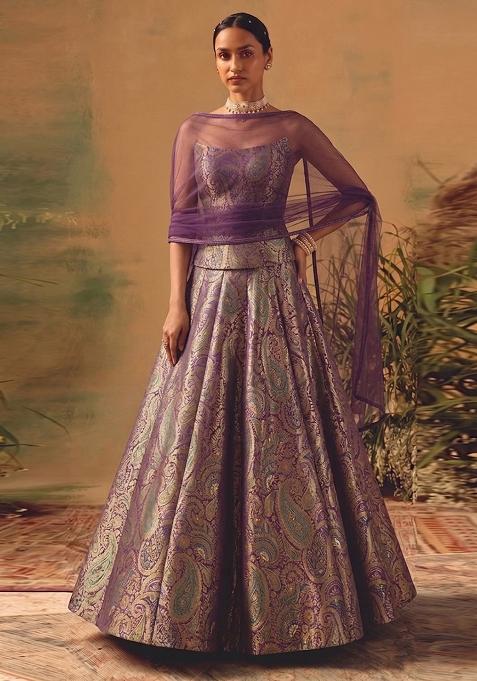 Multicolor Printed Lehenga Set