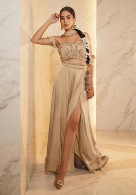 Sand Embroidered Handwork Fusion Set