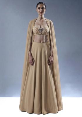 Beige Nude Handwork Lehenga Set