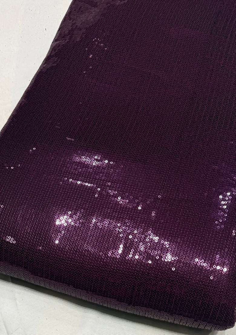 Deep Purple Sequin Lehenga Set for Diwali and Festive Wear - Indya
