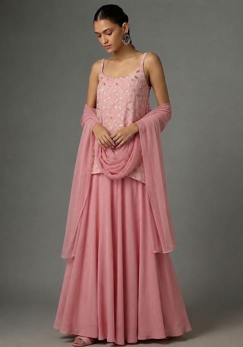 Dusty Pink Sequin Fusion Set
