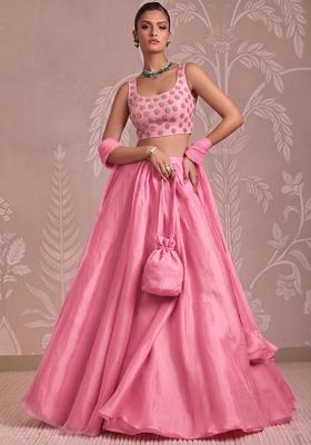 Light Pink Handwork Lehenga Set