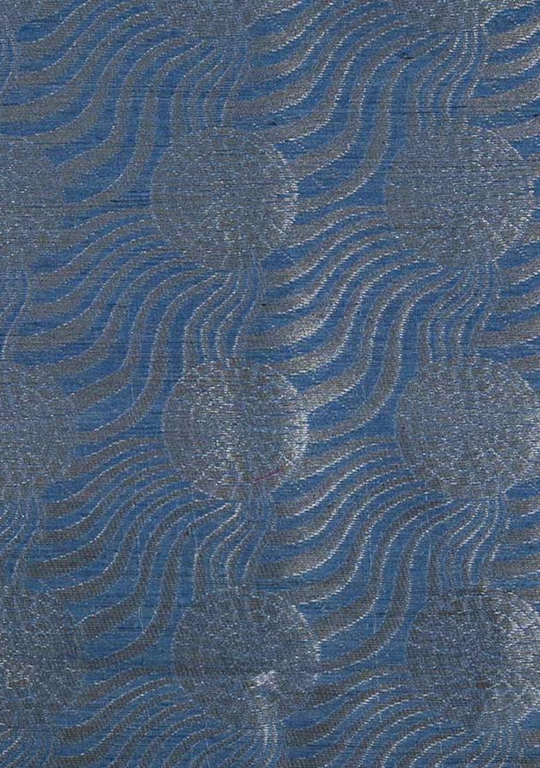 Blue Brocade Fusion Set - Indya