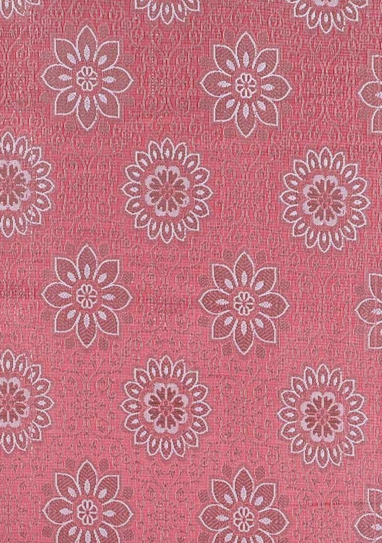 Light Pink Jacquard Brocade Lehenga Set - Indya
