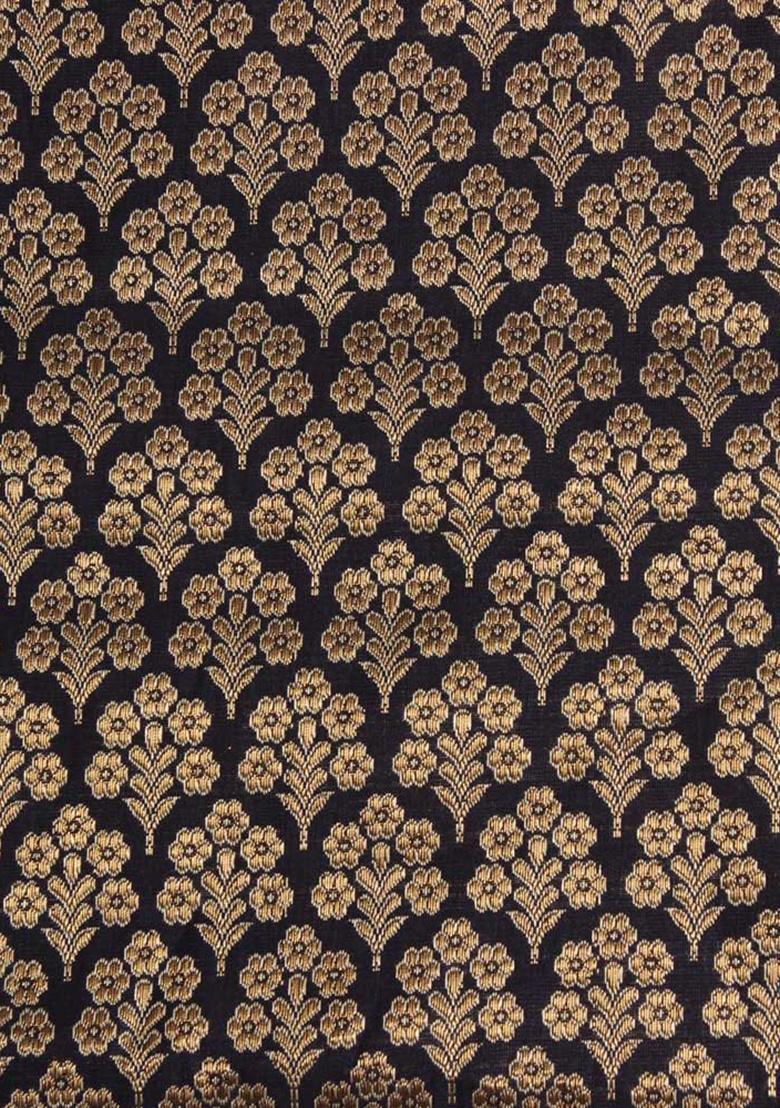 Black Brocade Co-Ord Set - Indya